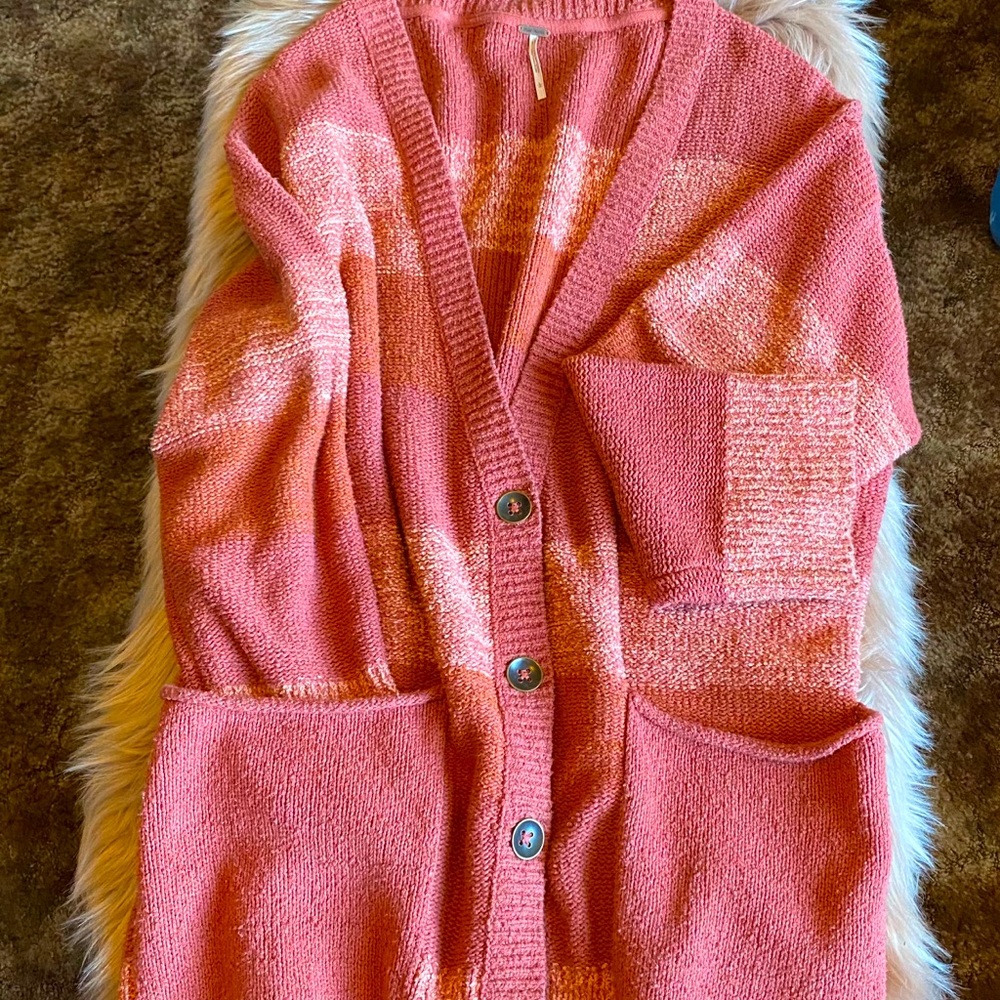 Free People Southport Oversized Beach Cardi